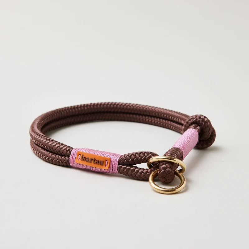 Zugstopp-Halsband Classy Chestnut ROSE