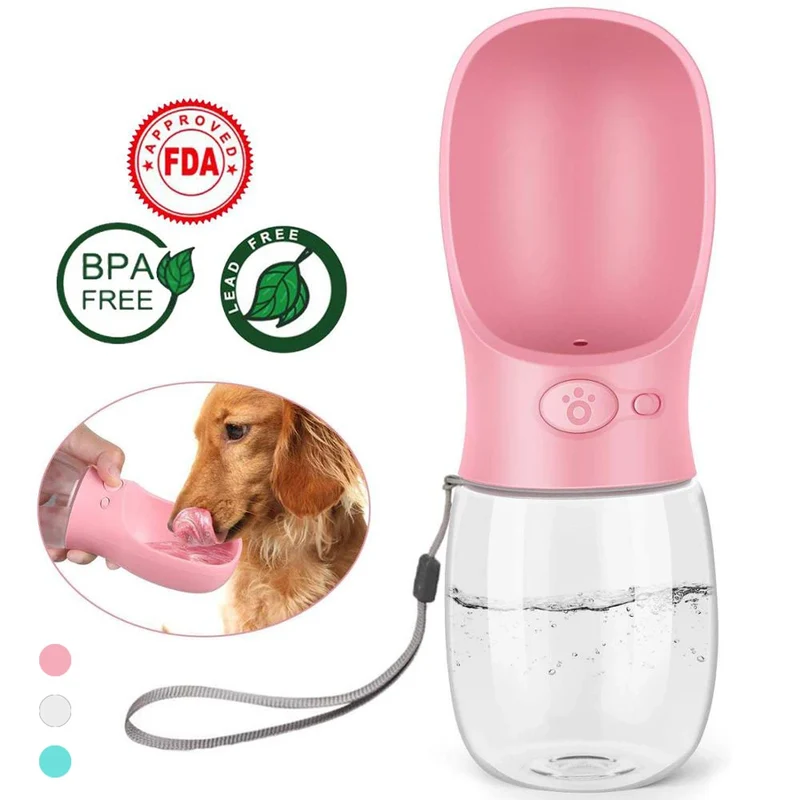 Portable Pet Dog Water Bottle Outdoor Travel Dogs Drinking Puppy Cat Feeder Water Dispenser Bottles Pet Supplies 350/550ML