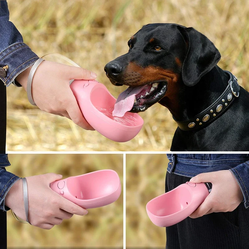 Portable Pet Dog Water Bottle Outdoor Travel Dogs Drinking Puppy Cat Feeder Water Dispenser Bottles Pet Supplies 350/550ML