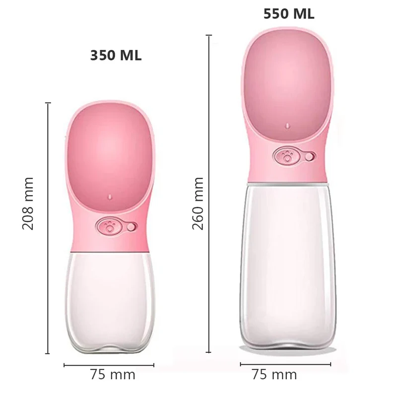 Portable Pet Dog Water Bottle Outdoor Travel Dogs Drinking Puppy Cat Feeder Water Dispenser Bottles Pet Supplies 350/550ML