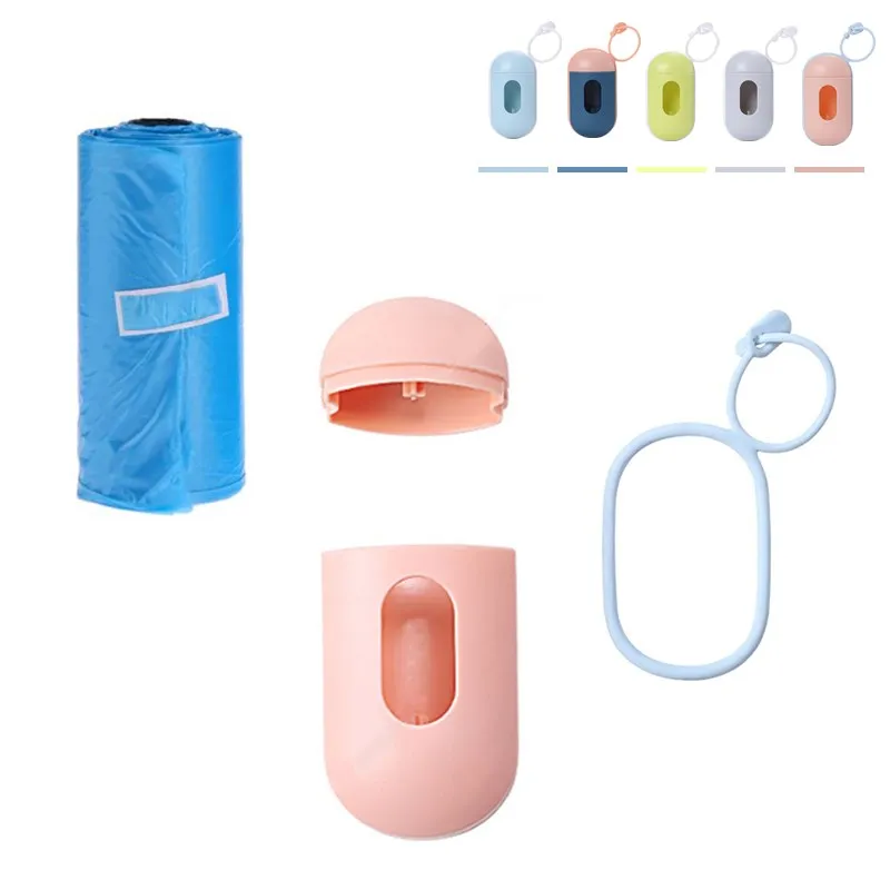 Portable Dog Poop Bags Dispenser Waste Garbage Holder Dispensers Outdoor Pets Dogs Trash Cleaning Supplies Dog Waste Poop Bags
