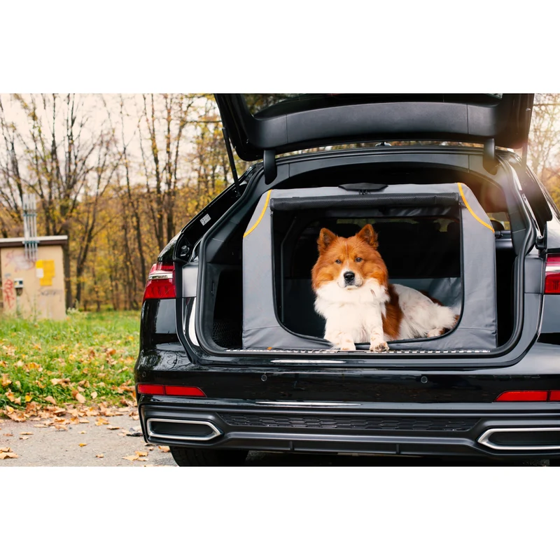 Knuffelwuff faltbare Hundebox Auto Transportbox Alverstone