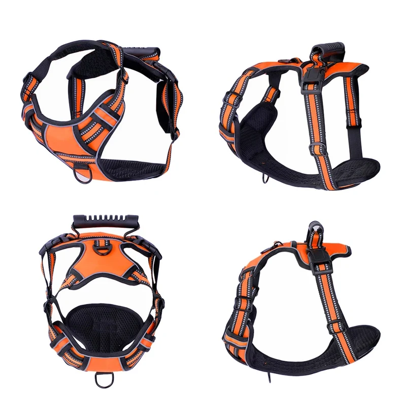 No Pull Dog Harness With 2 Leash Clips