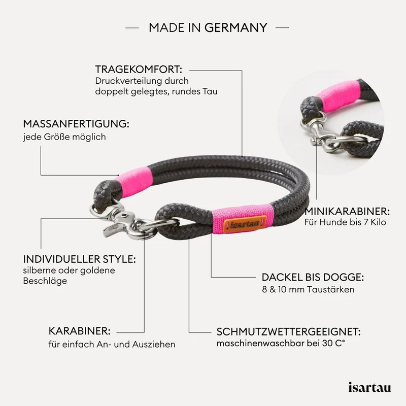 Festes Halsband Heaven's Rock NEONPINK
