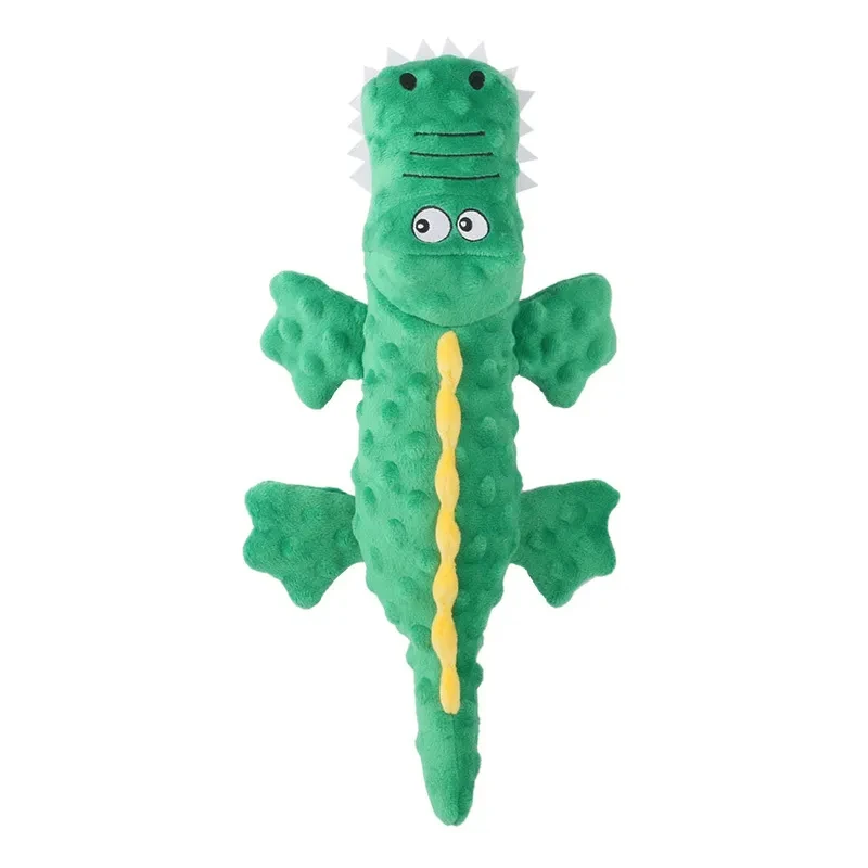 Pet Dog Toys Squeaky Chew Toys for Small Large Dogs Cat Stuffed Crocodile Sound Toys Cleaning Tooth Dog Chew Toy Dog Accessories