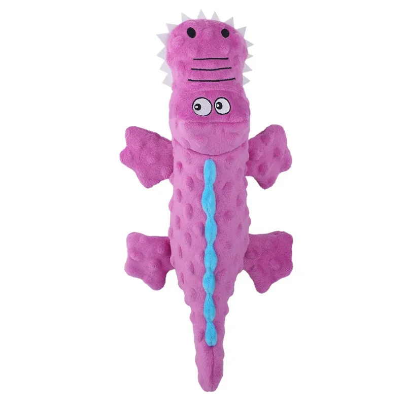Pet Dog Toys Squeaky Chew Toys for Small Large Dogs Cat Stuffed Crocodile Sound Toys Cleaning Tooth Dog Chew Toy Dog Accessories