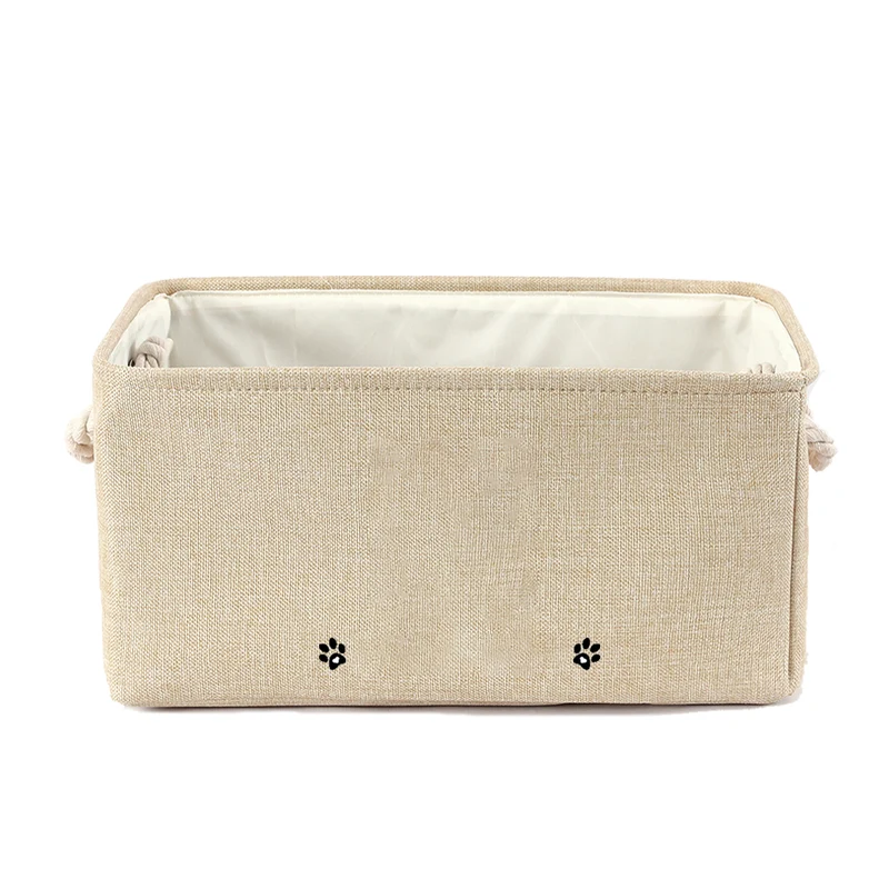 Personalized Dog Toy Basket Free Print Dog Cat Image Name Pet Storage Box for Toy Clothes Organizer Pet Dog Accessories supplies