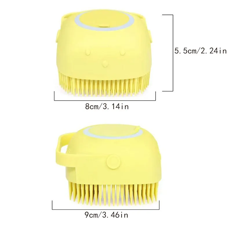 Pet Dog Brush Silicone Bathroom Puppy Massager Gloves Bath Brush Soft Safety Dog Comb Cat Cleaning Grooming Supplies