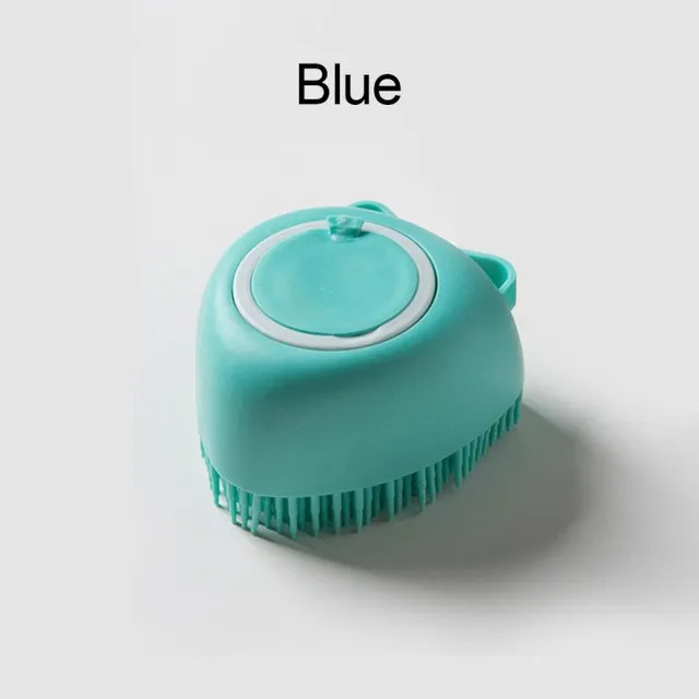 Pet Dog Brush Silicone Bathroom Puppy Massager Gloves Bath Brush Soft Safety Dog Comb Cat Cleaning Grooming Supplies