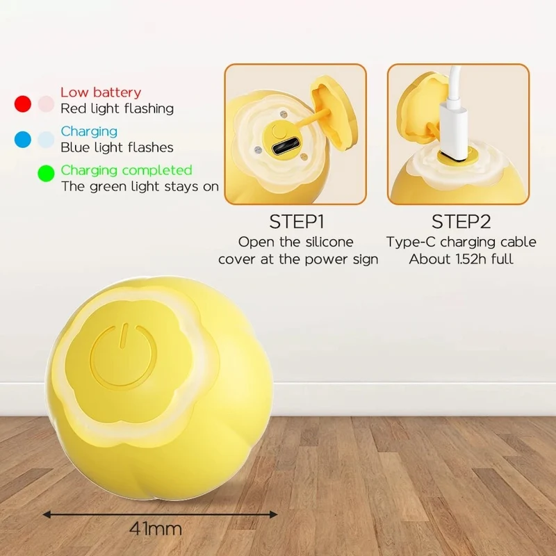 Smart Cat Toys Automatic Rolling Ball Electric Pet Toys For Cats