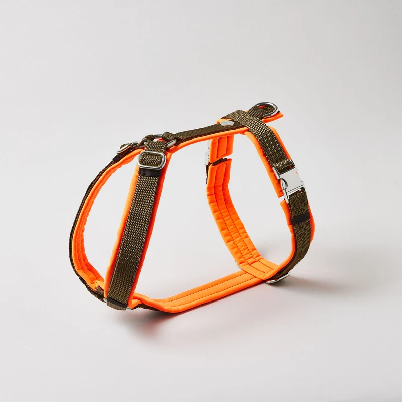 Hundegeschirr Softie NEONORANGE-OLIV