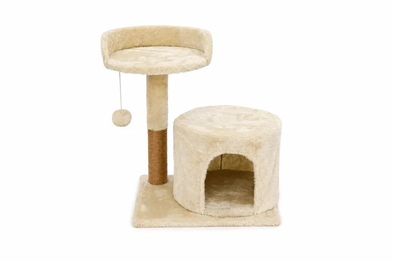 Kunert KLARA Kratzbaum beige für Katzen - 49x52x38 cm
