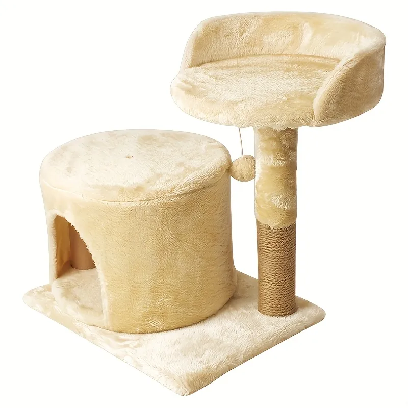 Kunert KLARA Kratzbaum beige für Katzen - 49x52x38 cm