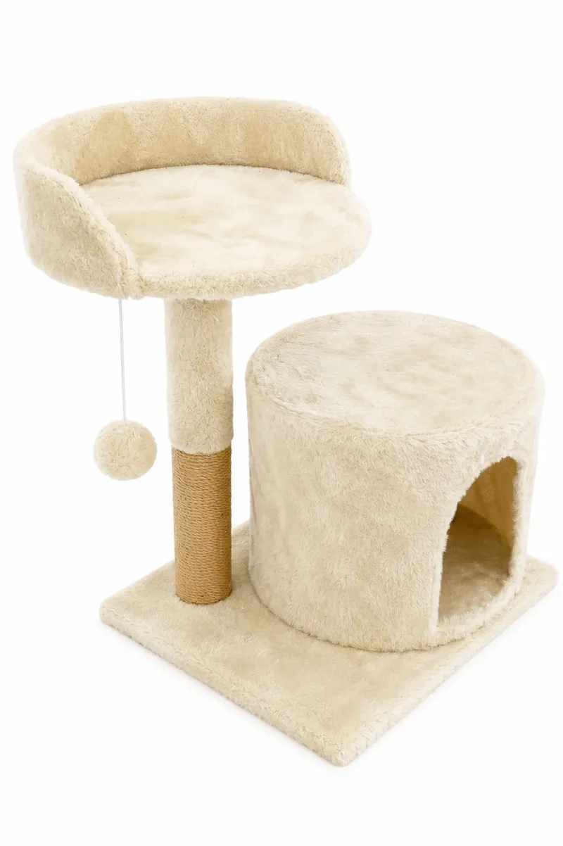 Kunert KLARA Kratzbaum beige für Katzen - 49x52x38 cm