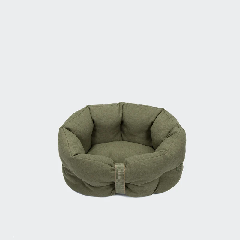 Hundebett LTTL Snoozy Linen-Mix Moss
