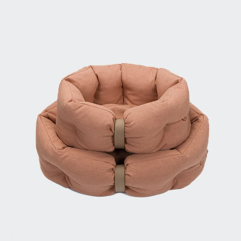 Hundebett LTTL Snoozy Linen-Mix Dusty Rose