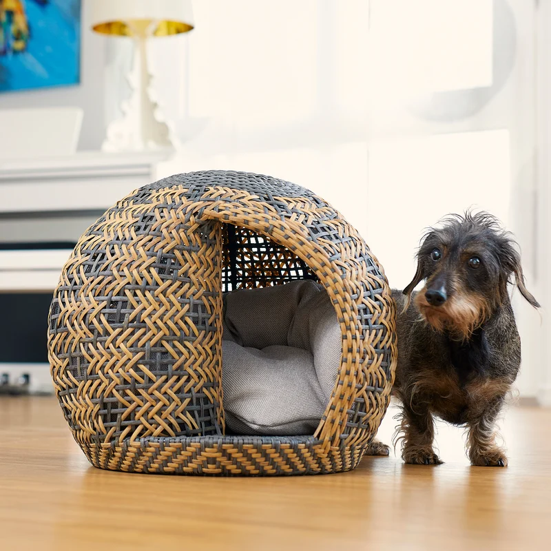 Bellfugio Luxus Hundekorb Klein | Handgefertigt & Nachhaltig