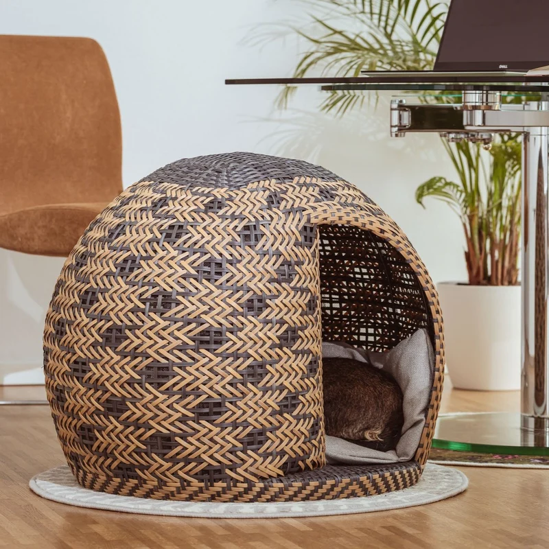 Bellfugio Luxus Hundekorb Klein | Handgefertigt & Nachhaltig