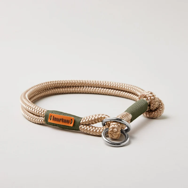 Zugstopp-Halsband Wood Owl OLIV