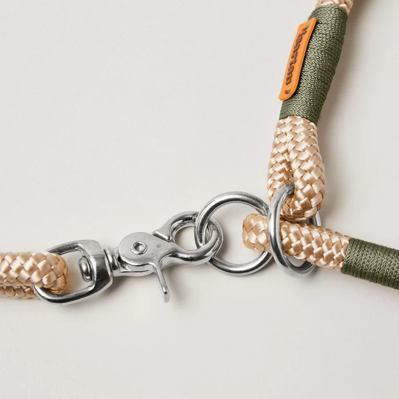Zugstopp-Halsband Wood Owl OLIV