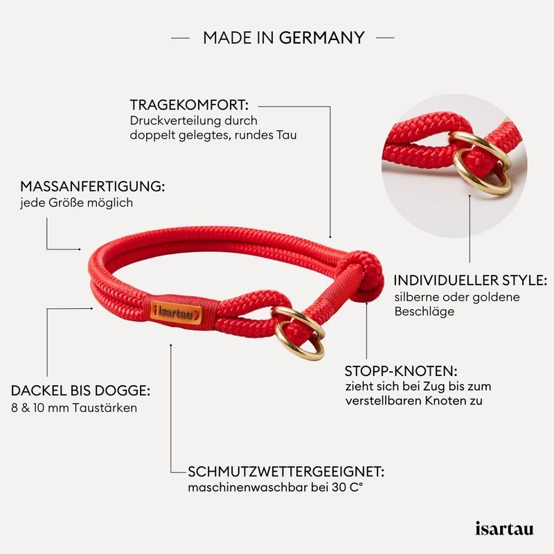 Zugstopp-Halsband Red Fairy ROT