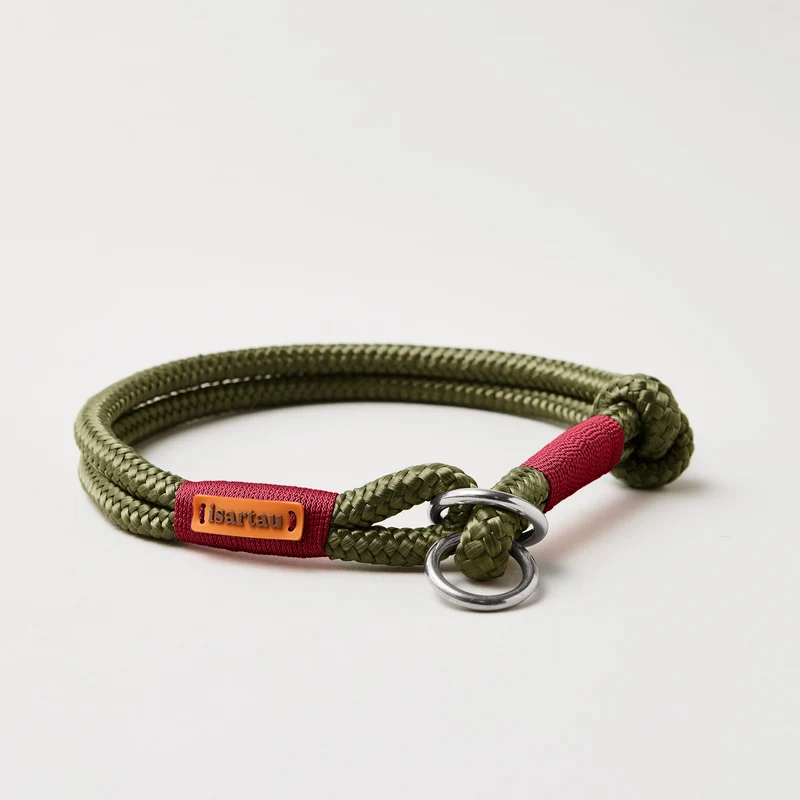 Zugstopp-Halsband Olive Grove BURGUNDER