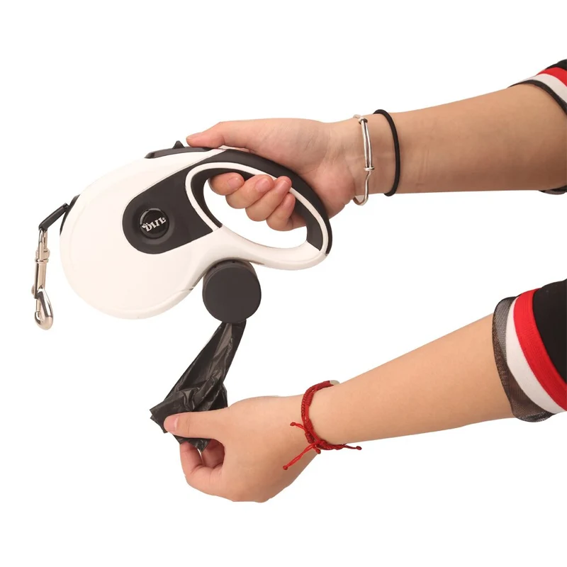 5M Retractable Dog Leashes Automatic Extending Nylon Walking Pet Dog Lead Leash