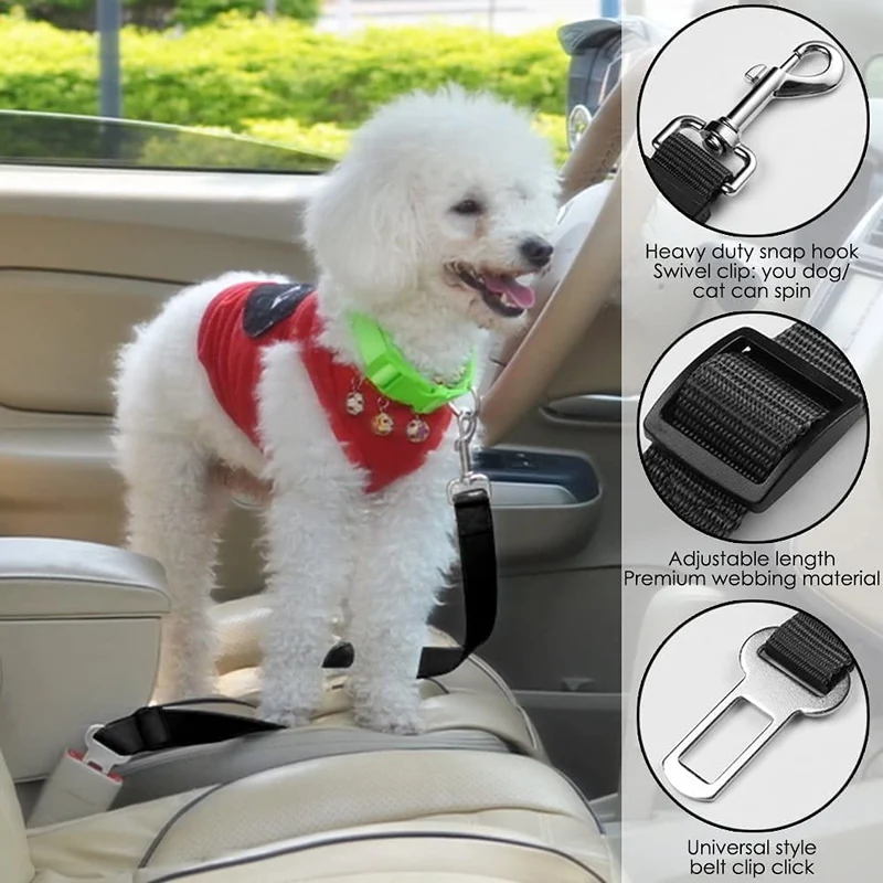 Adjustable Pet Dog Car Seat Belts