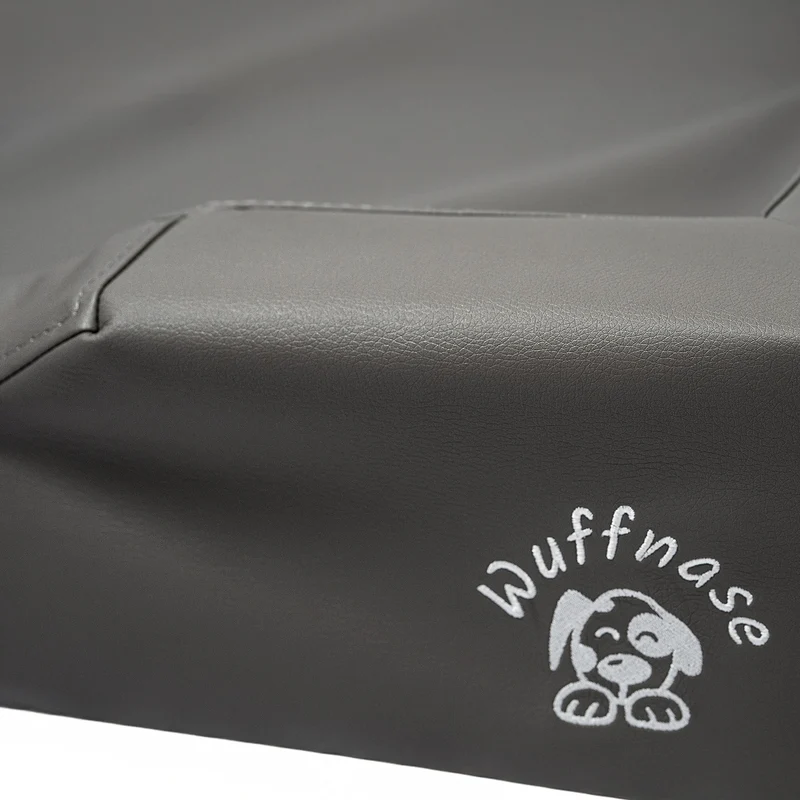 Pfotenruhe Hundebett + Anti-Haar Decke Ella – Grau/Grün