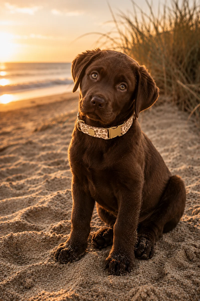 Welpenhalsband GOLDEN LEO