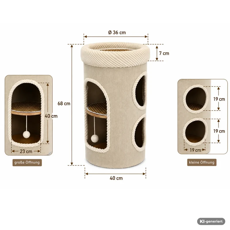 Kunert COCO Kratzbaum Premium - 68x40 cm