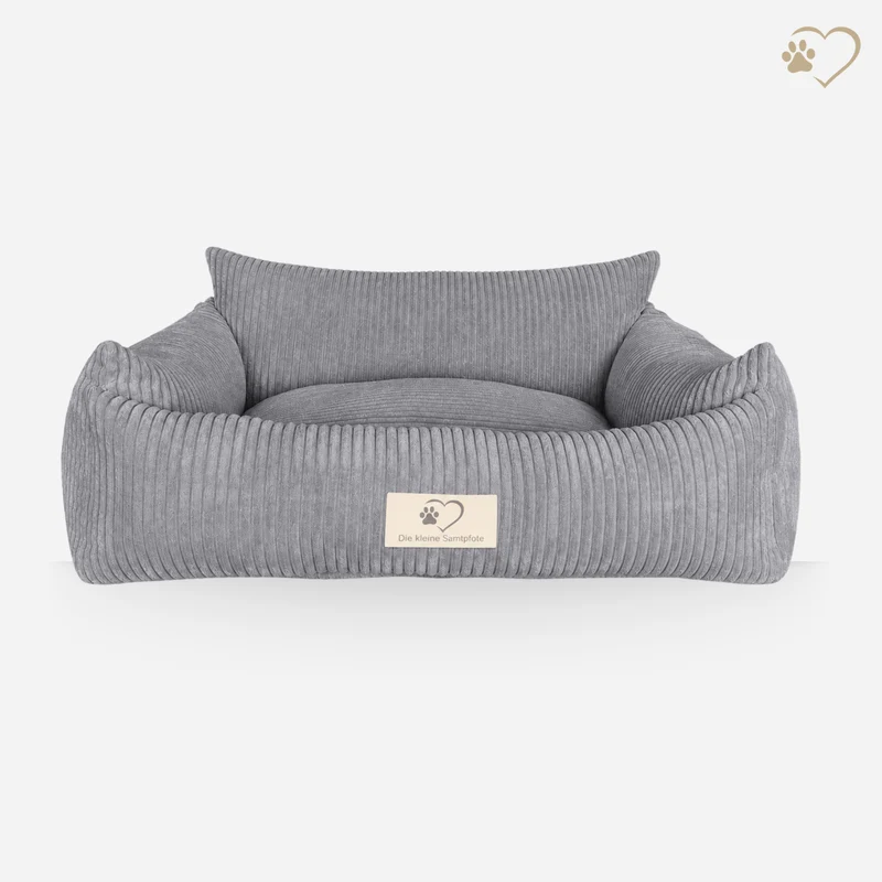 Samtpfote orthopädisches Hundebett als Sofa Cord