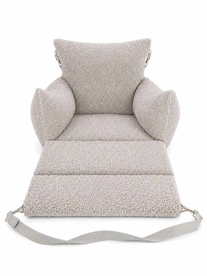 Samtpfote 2-in-1 Hunde Transportbox/-tasche für Autositz Teddy - 45x50x45cm