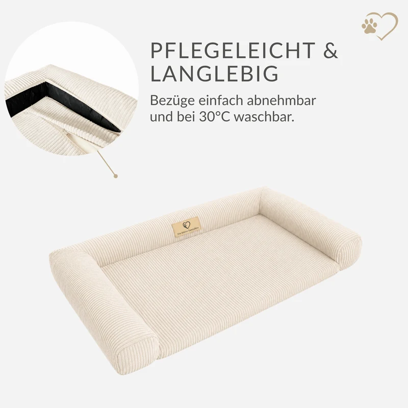 Samtpfote Hundematte Cord - 120x78x19cm