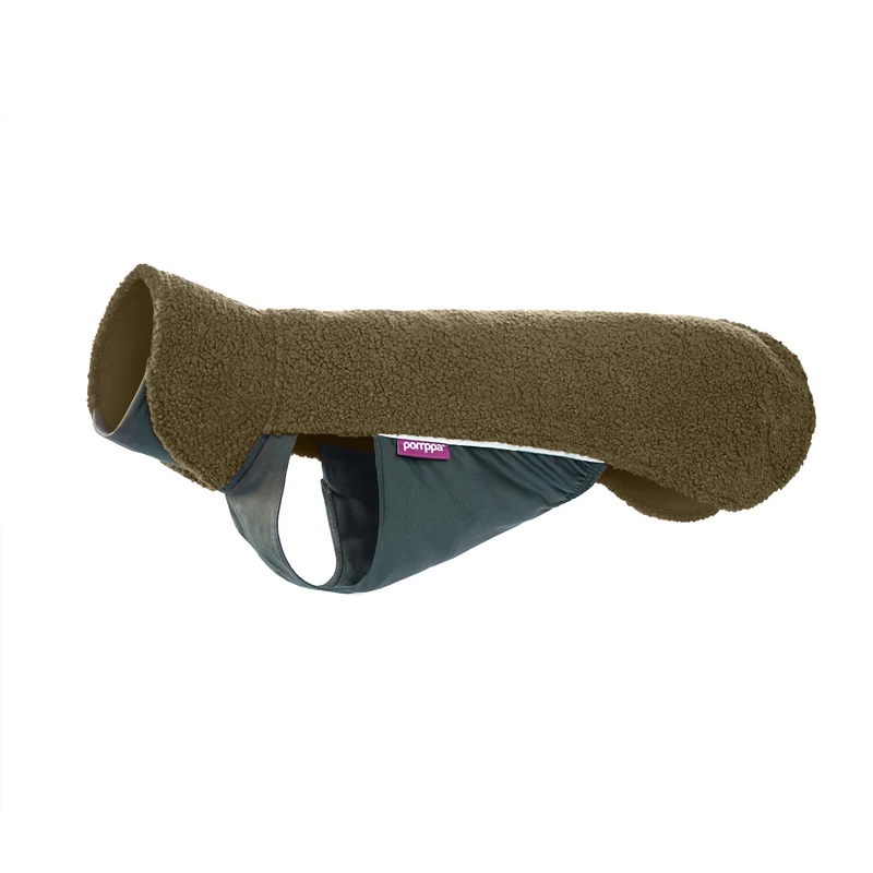 Polar Hundepullover mit Reißverschluss Olive