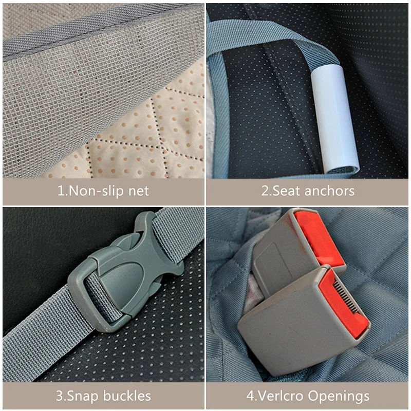 Pet Car Seat Cover Waterproof Dog Carriers Car Rear Back Seat Mat