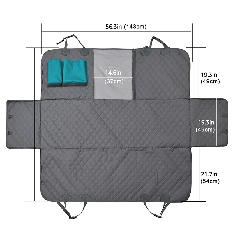 Pet Car Seat Cover Waterproof Dog Carriers Car Rear Back Seat Mat