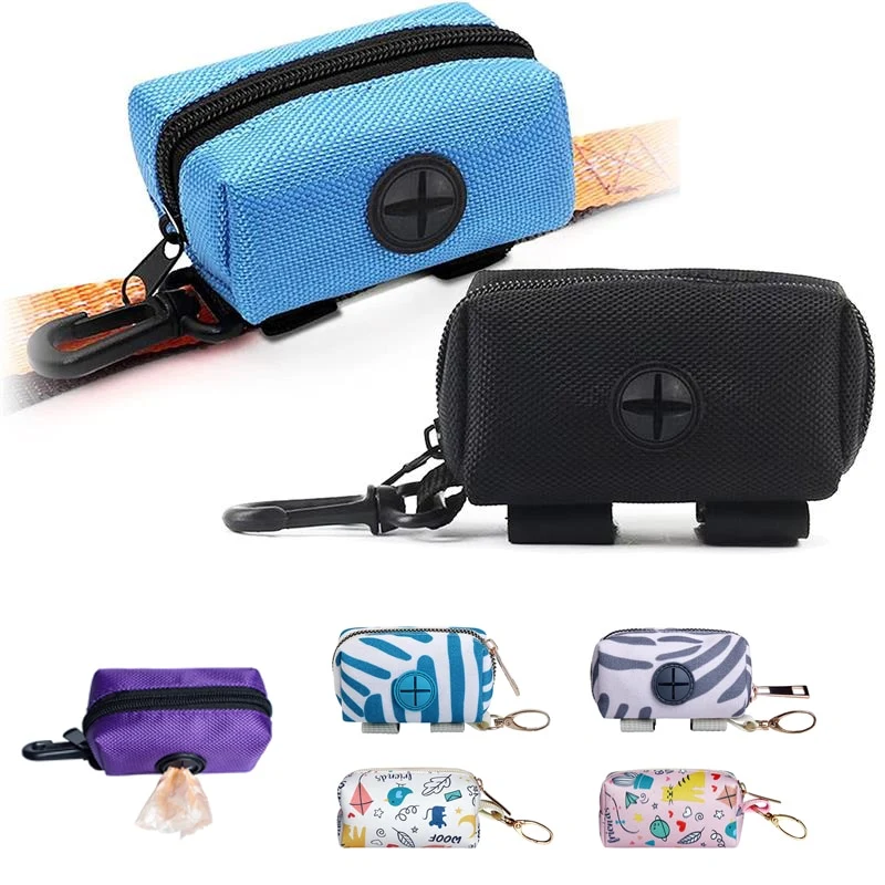 Pet Dog Poop Bag Holder Leash Attachment Mini Travel Garbage Bag