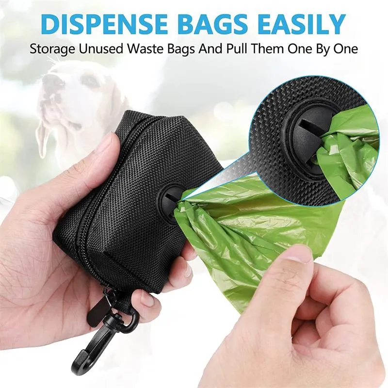 Pet Dog Poop Bag Holder Leash Attachment Mini Travel Garbage Bag