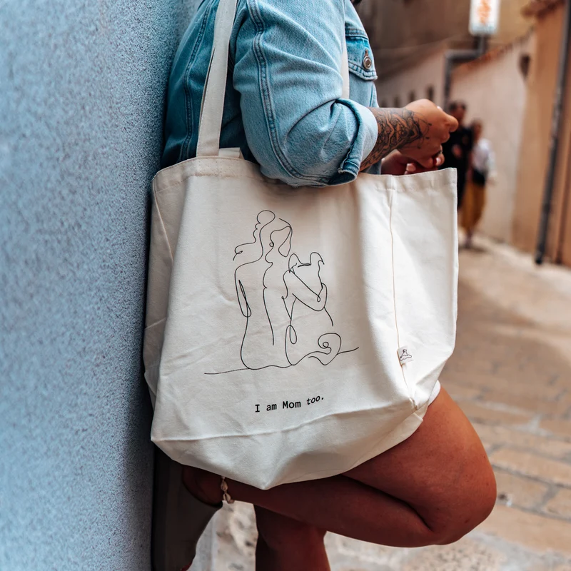 Baumwolltasche Shopper Tote Bag – HundeMama - DOGMOM
