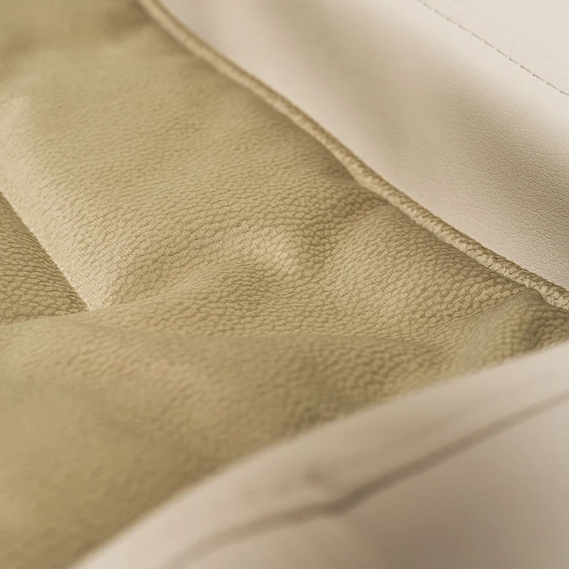 Pfotenruhe Hundebett + Anti-Haar Decke Ella – Beige/Grün