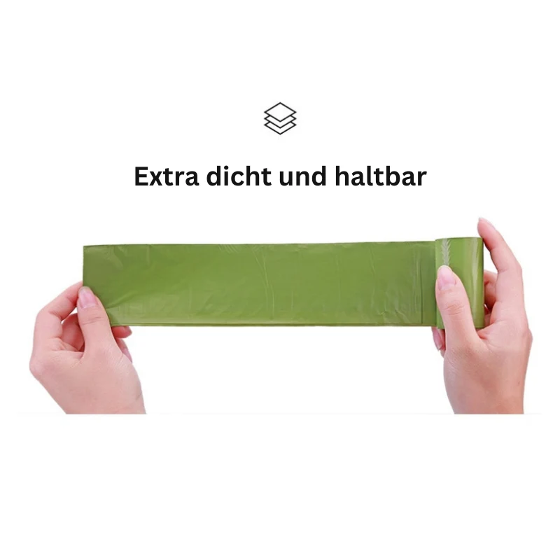 Biologisch abbaubare Hundekotbeutel (mit Spender)