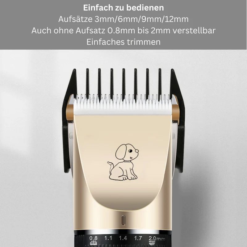 Geräuscharmer Tierhaarschneider