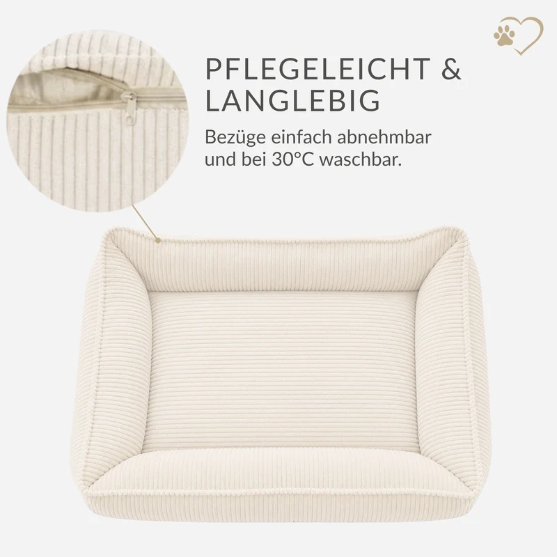 Samtpfote orthopädisches Hundebett Cord