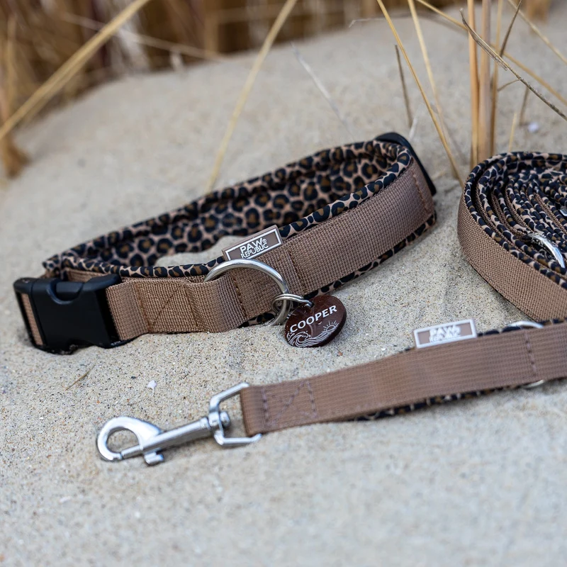 Hundehalsband & Leine Leo Love Marrakesh