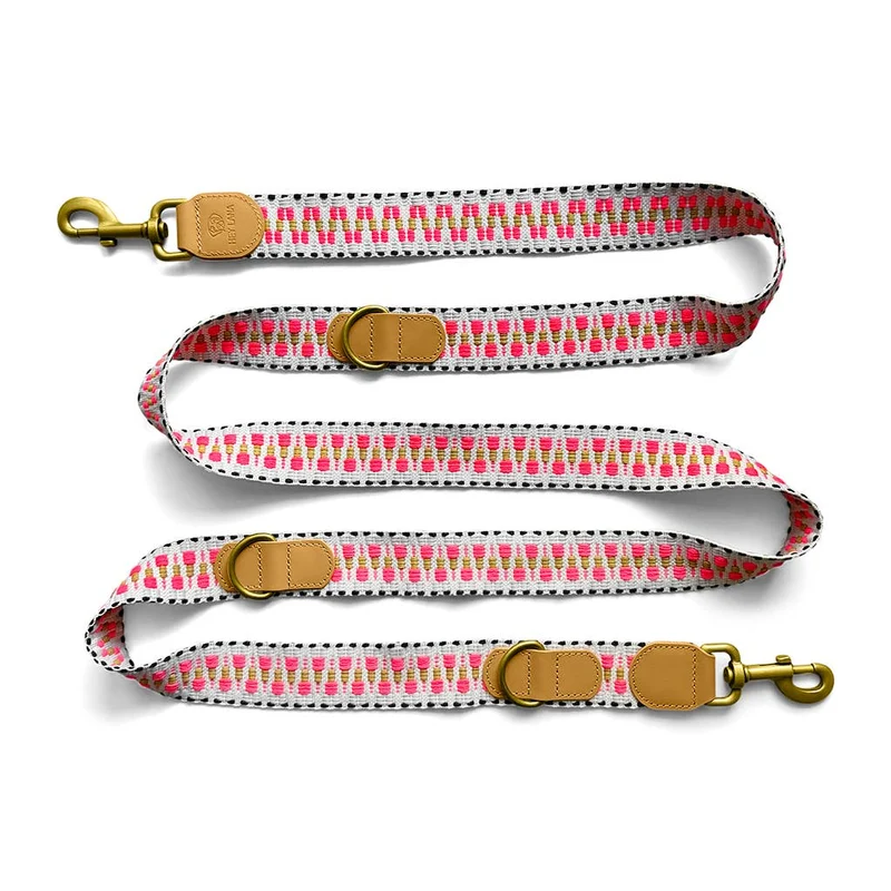 Führleine Pink & Sand – 3-fach verstellbar | 2 m