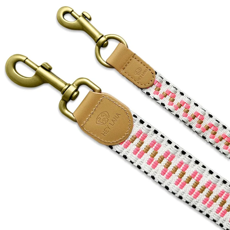 Führleine Pink & Sand – 3-fach verstellbar | 2 m