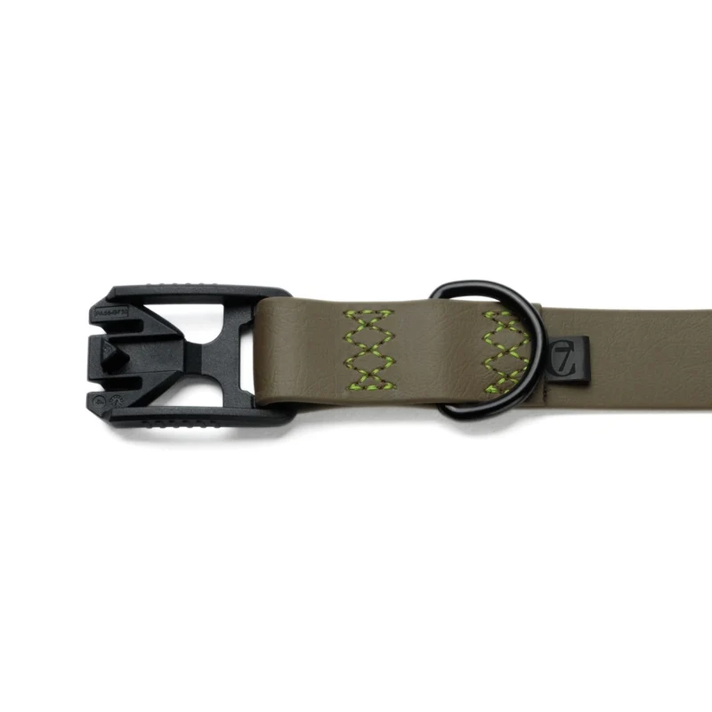 Hundehalsband BioThane Ipanema - Olive-Neon Green