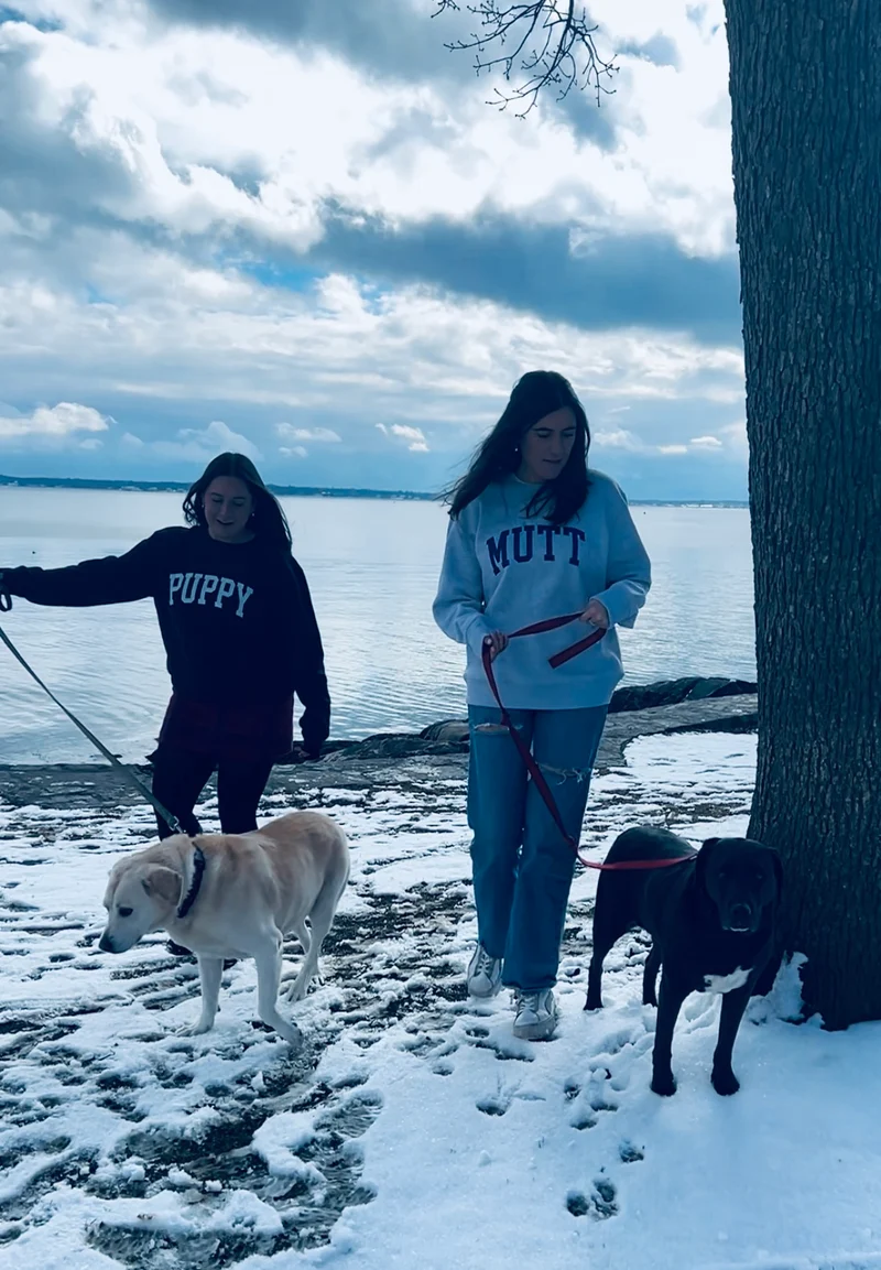 NAVY COZYDOG SWEATSHIRT