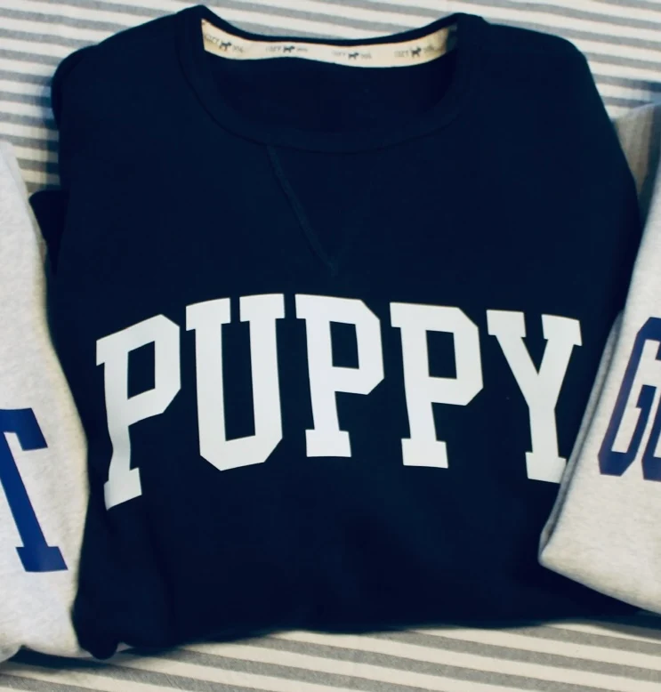 NAVY COZYDOG SWEATSHIRT